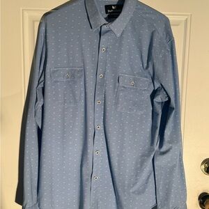 Burberry Men's Blue Casual Button-Down Shirt